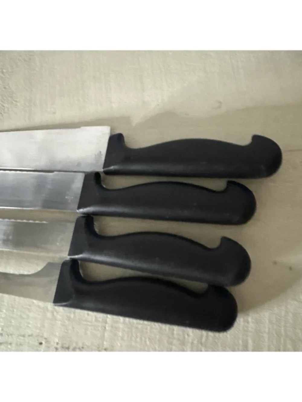 9 Piece Diamond Cut Knife Lot Chef Serrated Steak Kitchen Paring Knives